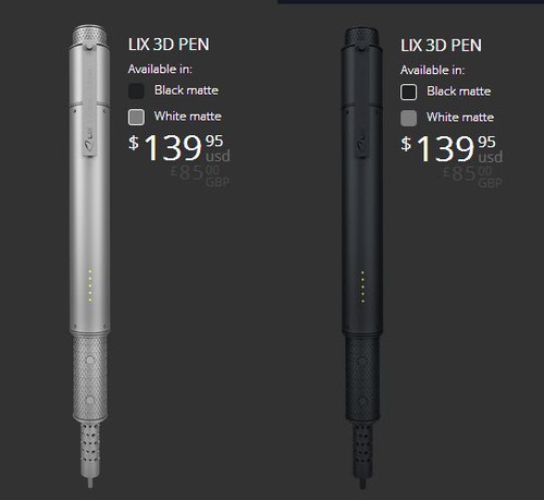 最小3D打印筆或將9月上市